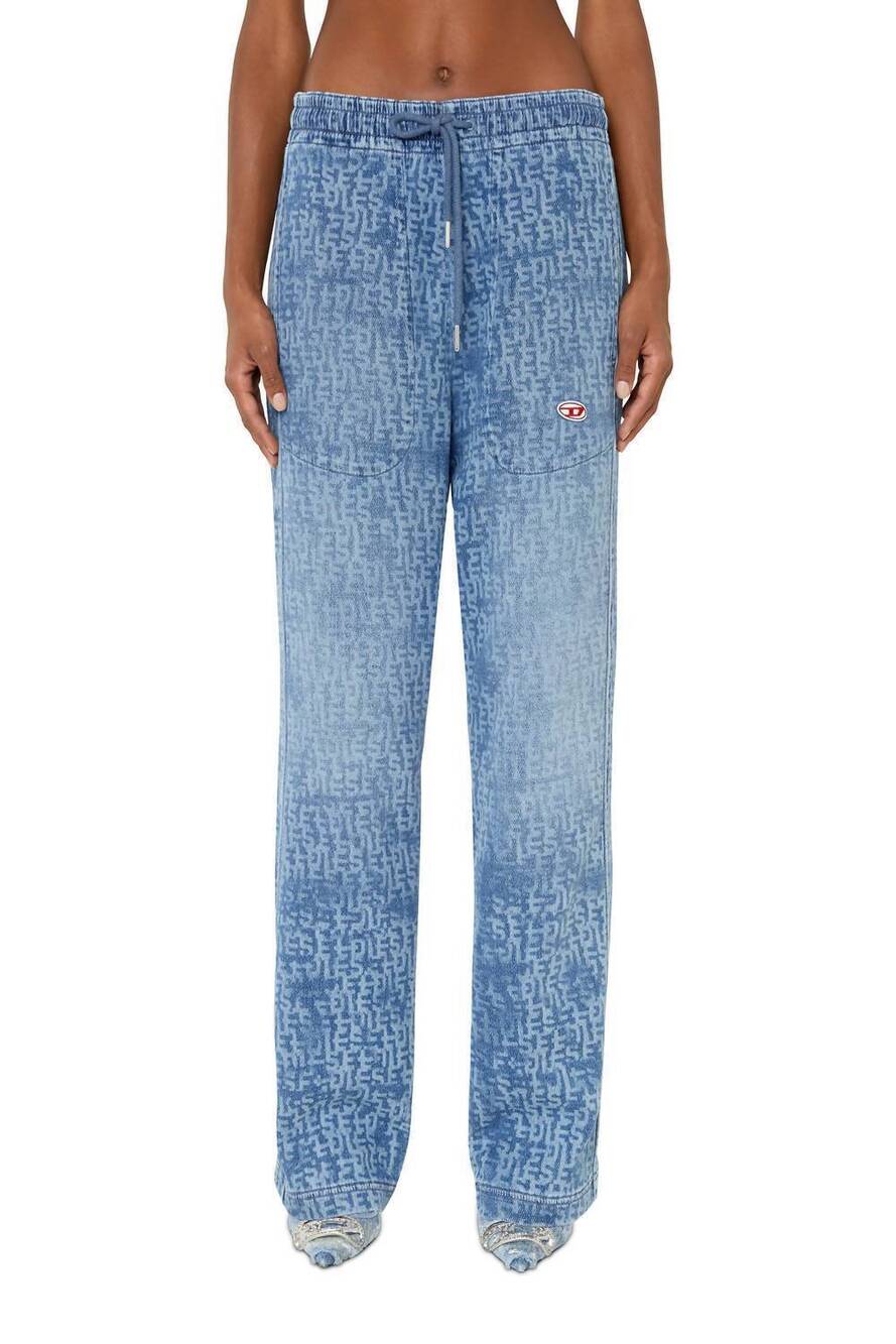 NEW DIESEL d-martians sweat denim jeans in blue